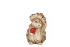 WONDERLAND BROWN HEDGEHOG APPLE 7X7X11CM