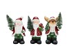 YULE SANTA SNOWMAN LED ASS 12X9X20CM