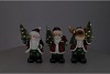 YULE SANTA SNOWMAN LED ASS 12X9X20CM