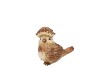 WONDERLAND BROWN BIRD 10X8X10CM