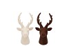 X-MAS FLOCK BROWN SAND DEER ASS 7X7X10CM