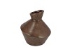 MERLIN BROWN VASE CURVES 21X23CM