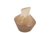MERLIN SAND VASE CURVES 21X23CM