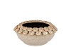 NANCY BEIGE POT FLOWER 25X25X11CM