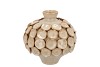 NANCY BEIGE VASE NECK FLOWER 19X19X19M