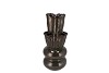 MERLIN GREEN VASE TUBES 14X30CM