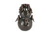 MERLIN GREEN VASE BIRDS 24X23X32CM
