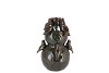 MERLIN GREEN VASE BIRDS 23X22X20CM