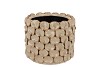 NANCY BEIGE POT ROUND FLOWER 17X17X14CM