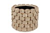 NANCY BEIGE POT ROUND FLOWER 21X21X18CM