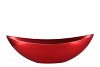 MELAMINE LISA RED BOAT OVAL 55X14X18CM