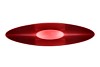 MELAMINE LISA RED BOAT OVAL 55X14X18CM