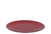 MELAMINE LISA RED PLATE ROUND 33X33X2CM