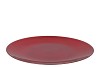 MELAMINE LISA RED PLATE ROUND 40X40X2CM