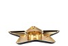MELAMINE LISA GOLD PLATE 31X31X3CM