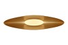 MELAMINE LISA GOLD BOAT OVAL 55X14X18CM