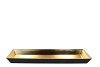 MELAMINE LISA GOLD BOWL SQUARE 50X20X4CM