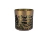 RUBY GOLD T-LIGHT MOUNTAIN TREE 8X8CM