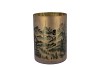 RUBY GOLD T-LIGHT MOUNTAIN TREE 10X13CM