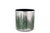 RUBY SILVER T-LIGHT FOREST 8X8CM NM