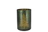 RUBY GREEN T-LIGHT X-MAS TREE 9X10CM NM