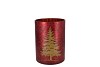 RUBY RED T-LIGHT X-MAS TREE 9X10CM NM