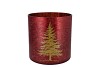 RUBY RED T-LIGHT X-MAS TREE 15X15CM NM
