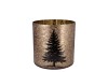 RUBY GOLD T-LIGHT X-MAS TREE 8X8CM