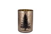 RUBY GOLD T-LIGHT X-MAS TREE 9X10CM