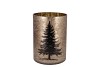 RUBY GOLD T-LIGHT X-MAS TREE 10X13CM