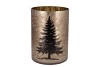 RUBY GOLD T-LIGHT X-MAS TREE 18X24CM