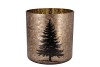 RUBY GOLD T-LIGHT X-MAS TREE 20X20CM