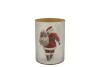 RUBY WHITE T-LIGHT SANTA 9X10CM NM