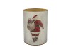 RUBY WHITE T-LIGHT SANTA 10X13CM NM