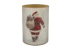 RUBY WHITE T-LIGHT SANTA 18X24CM NM