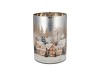RUBY SILVER T-LIGHT WINTER HOUSE 18X24CM