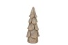 CONCRETE GOLDEN X-MAS TREE 10X10X25CM