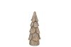 CONCRETE GOLDEN X-MAS TREE 9X9X21CM