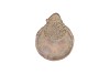 CONCRETE GOLDEN PLATE SANTA 21X17X8CM