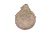 CONCRETE GOLDEN PLATE SANTA 25X20X4CM