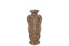 SUUS BROWN VASE LONG LEOPARD GLAZE 12X12X26CM