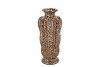 SUUS BROWN VASE LONG LEOPARD GLAZE 13X13X31CM