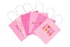 GIFT PAPERBAG FULL OF LOVE ASS PINK 18X8X21CM