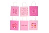 GIFT PAPERBAG FULL OF LOVE ASS PINK 18X8X21CM