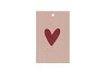 GIFT BOUQUET CARD HEART SAND 6X9CM P/25