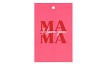GIFT BOUQUET CARD MAMA PINK 6X9CM P/25