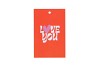 GIFT BOUQUET CARD LOVE YOU ORANGE 6X9CM P/25