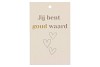 GIFT BOUQUET CARD JIJ BENT GOUD SAND 6X9CM P/25