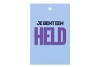 GIFT BOUQUET CARD HELD BLUE 6X9CM P/25