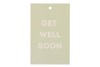 GIFT BOUQUET CARD GET WELL SOON GREEN 6X9CM P/25